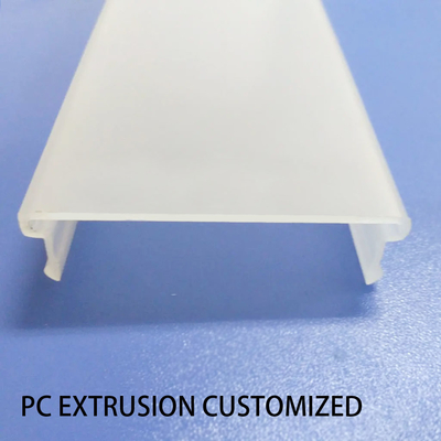 Extruded F Polycarbonate Profiles Opaque Or Clear Custom For Lamp Cover